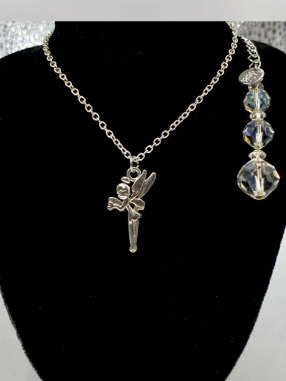 Custom ^^^ Silver Fairy 🧚 Dust Pendant * Necklace in Silver *^*